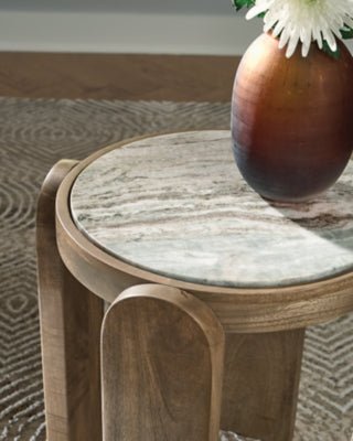 Gavrilley Accent Table - Light Brown Accent Table modern furniture Contempo Furniture
