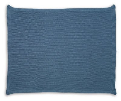 Gayelery Throw - Blue Throw modern furniture Contempo Furniture