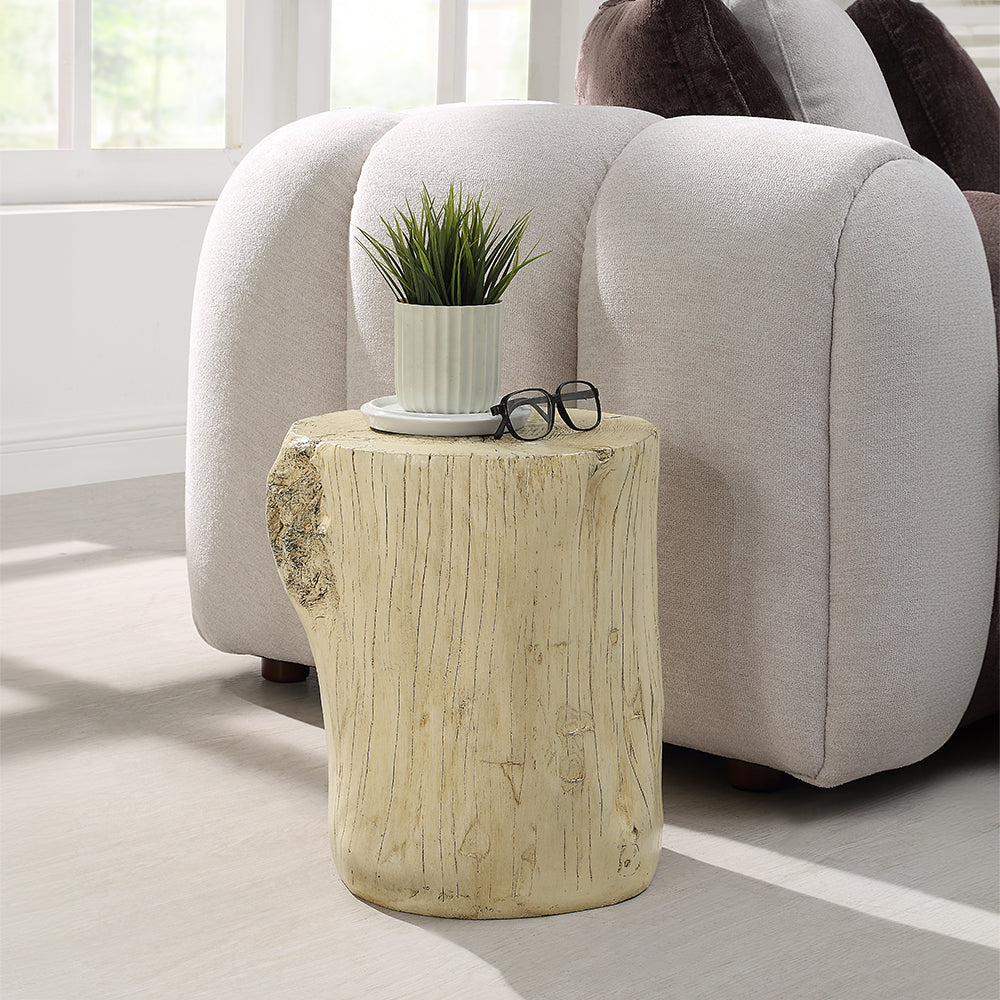 Gene Accent Table - Natural Brown