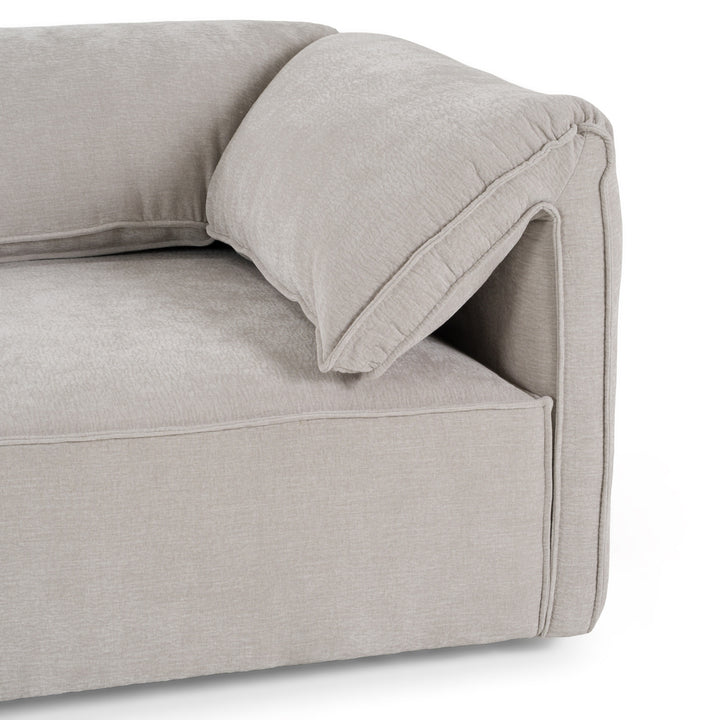 Gene - Modern Light Grey Fabric Modular Sectional Sofa