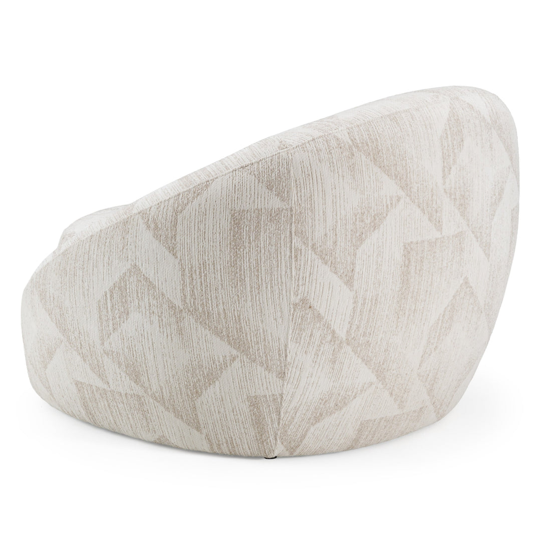 Gentle - Modern Beige Pattern Fabric Accent Chair