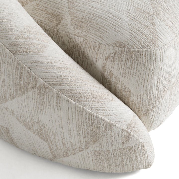 Gentle - Modern Beige Pattern Fabric Accent Chair