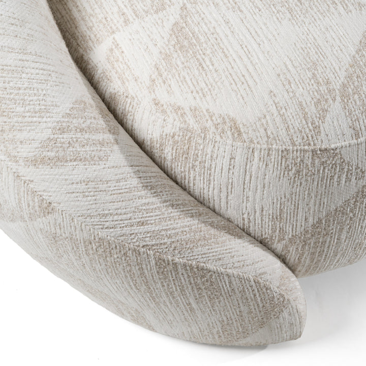 Gentle - Modern Beige Pattern Fabric Sofa
