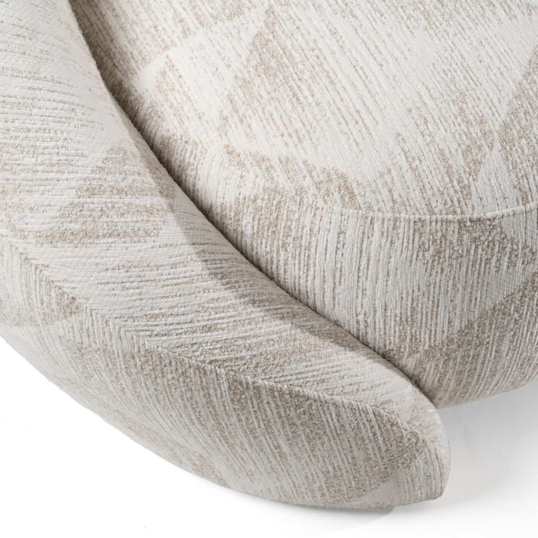 Gentle - Modern Beige Pattern Fabric Sofa