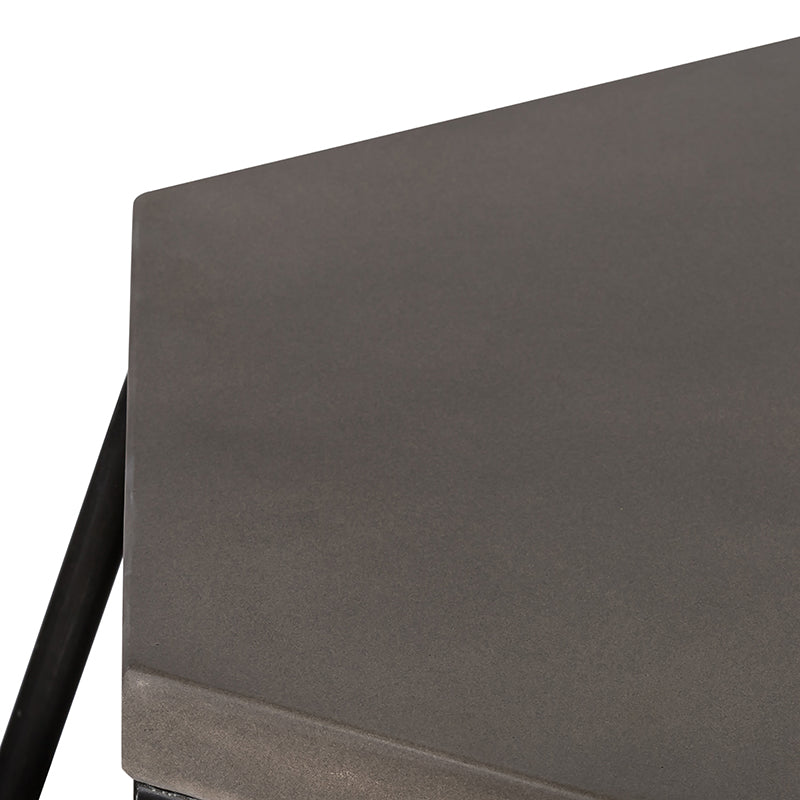 Tartan Modern Concrete  and  Metal End Table