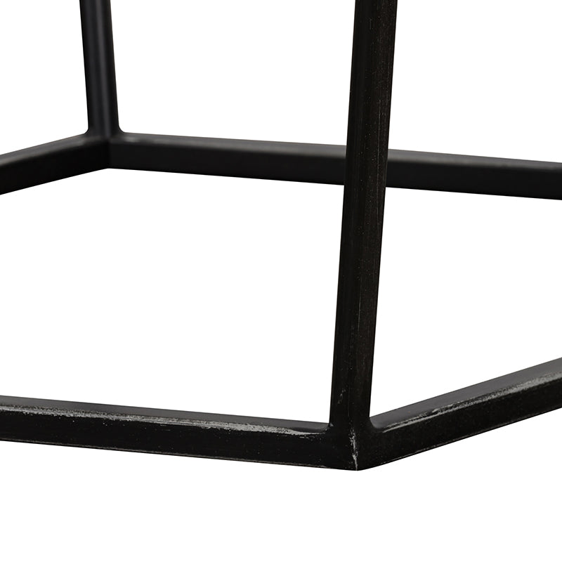 Tartan Modern Concrete  and  Metal End Table