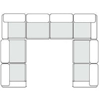 Garman - Modern Light Grey Modular Sectional Sofa-8-Piece Sectional