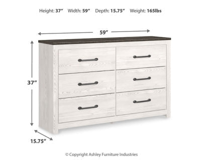 Gerridan Dresser - White Dresser modern furniture Contempo Furniture