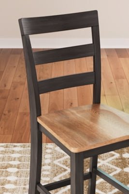 Gesthaven Counter Height Barstool - Dark Brown Stool Set modern furniture Contempo Furniture