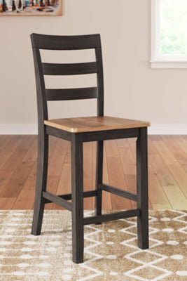 Gesthaven Counter Height Barstool - Dark Brown Stool Set modern furniture Contempo Furniture