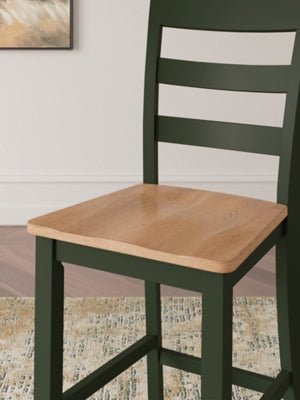 Gesthaven Counter Height Barstool - Green Stool Set modern furniture Contempo Furniture