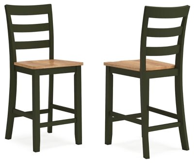 Gesthaven Counter Height Barstool - Green | Ashley Furniture