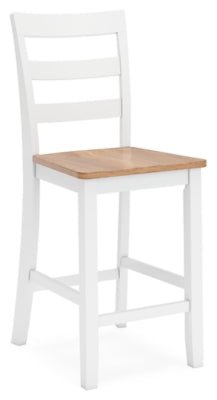 Gesthaven Counter Height Dining Table and 4 Barstools (Set of 5) - White 5 Piece Dining Room Set modern furniture Contempo Furniture