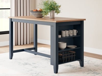 Gesthaven Counter Height Dining Table - Blue Counter Table modern furniture Contempo Furniture