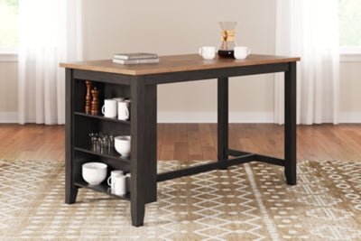 Gesthaven Counter Height Dining Table - Dark Brown Counter Table modern furniture Contempo Furniture