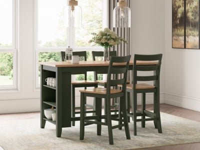 Gesthaven Counter Height Dining Table - Green Counter Table modern furniture Contempo Furniture