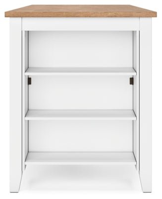 Gesthaven Counter Height Dining Table - White Counter Table modern furniture Contempo Furniture