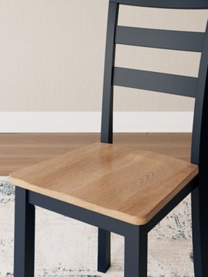 Gesthaven Dining Chair - Blue Chair Set modern furniture Contempo Furniture