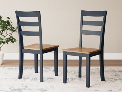 Gesthaven Dining Chair - Blue Chair Set modern furniture Contempo Furniture