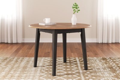 Gesthaven Dining Drop Leaf Table - Dark Brown Dining Table modern furniture Contempo Furniture
