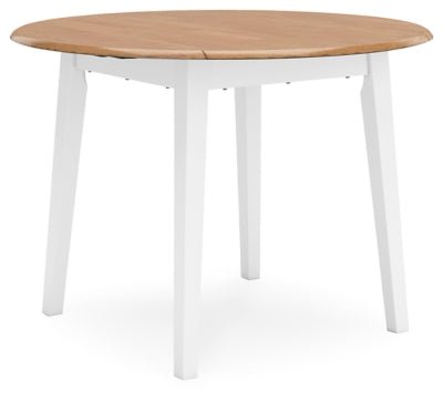 Gesthaven Dining Drop Leaf Table - White | Ashley Furniture