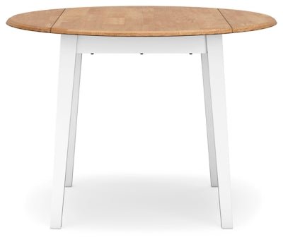 Gesthaven Dining Drop Leaf Table - White Dining Table modern furniture Contempo Furniture