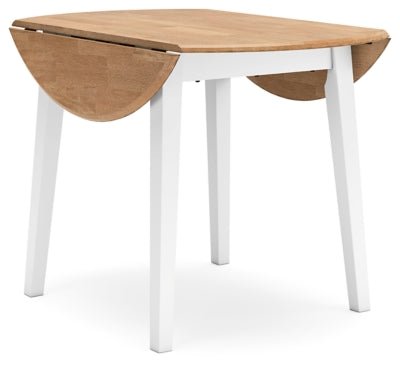 Gesthaven Dining Drop Leaf Table - White Dining Table modern furniture Contempo Furniture