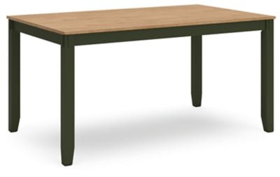 Gesthaven Dining Table with 4 Chairs and Bench (Set of 6) - Green 6 Piece Dining Room Set modern furniture Contempo Furniture
