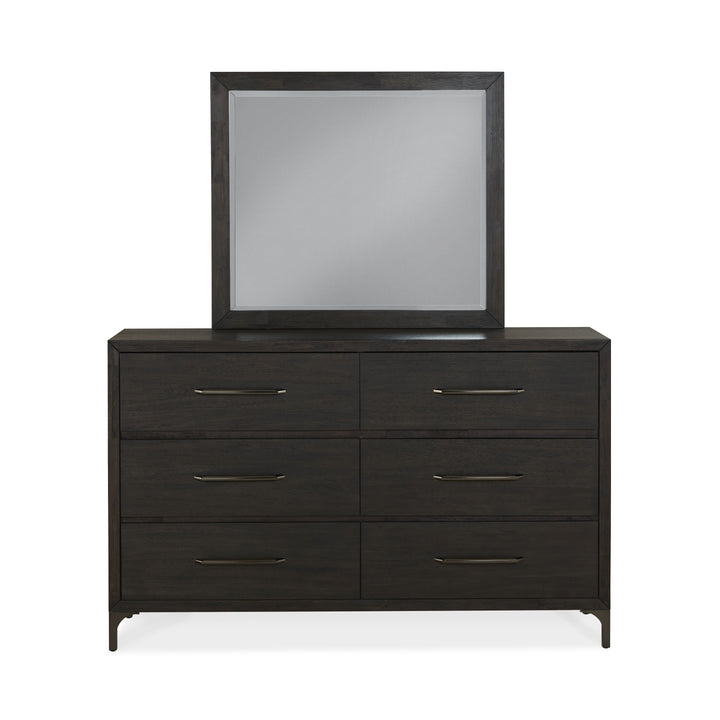 Modus Furniture 5Nl282A Lucerne Six Drawer Metal Leg Dresser In Vintage Coffee 2024