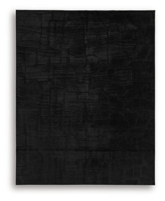 Gibbswell Washable 8' x 10' Area Rug - Black Washable Rug modern furniture Contempo Furniture
