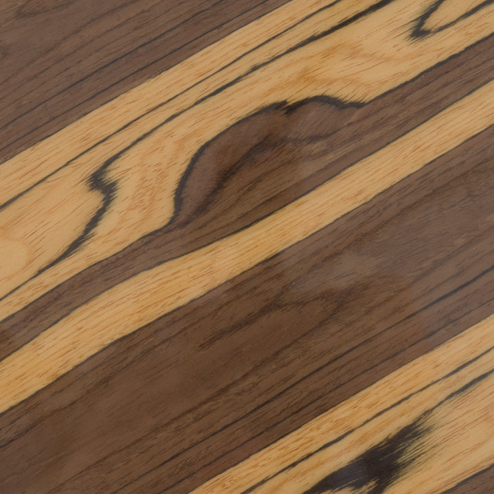 Gilcrest  Glam Brown and Gold Marble End Table