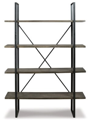 Gilesgrove Bookcase - Dark Gray Etageres modern furniture Contempo Furniture