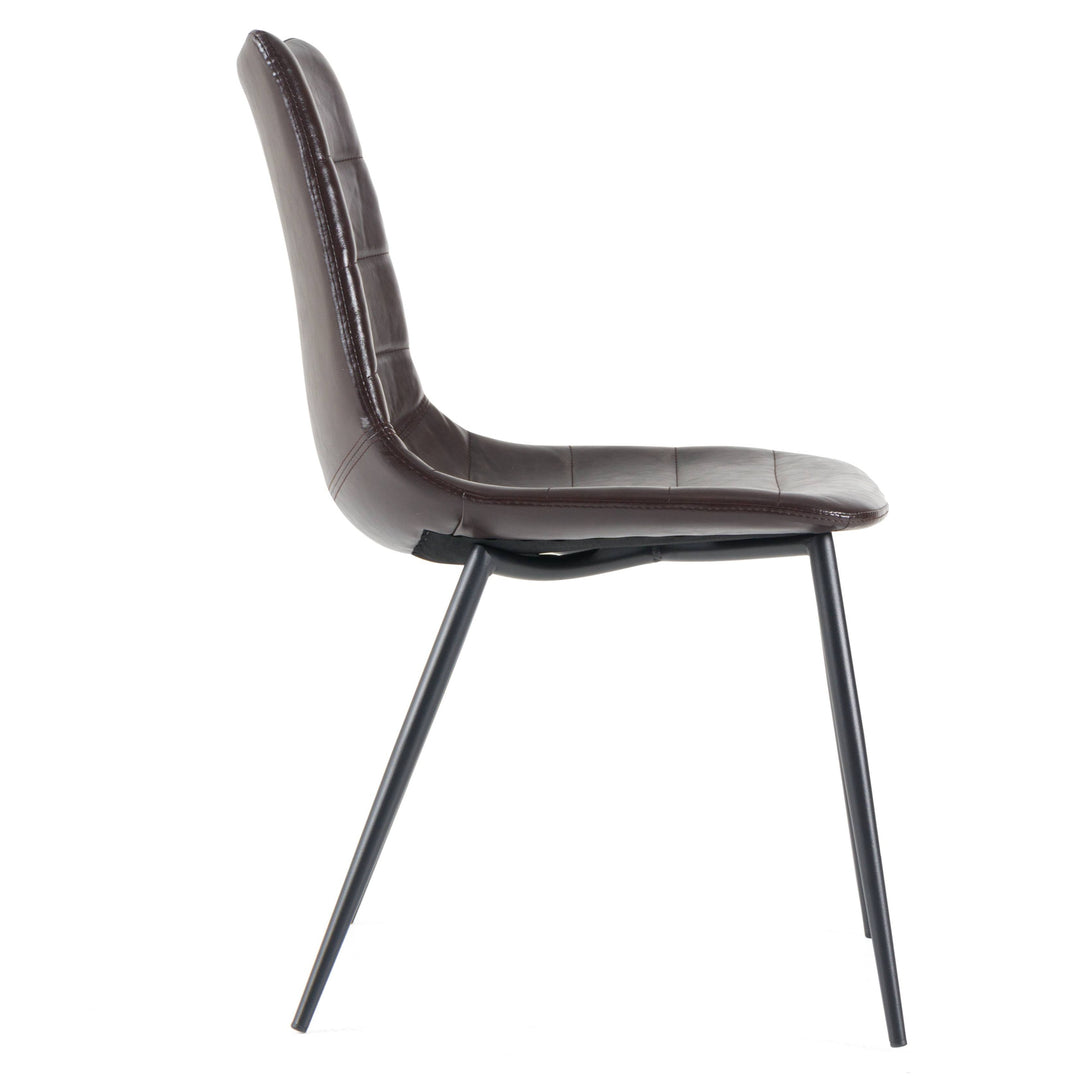 Gilliam  Modern Brown Dining Chair (Set of 2)