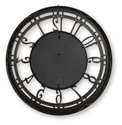 Gilover Wall Clock - Beige Wall Clock modern furniture Contempo Furniture