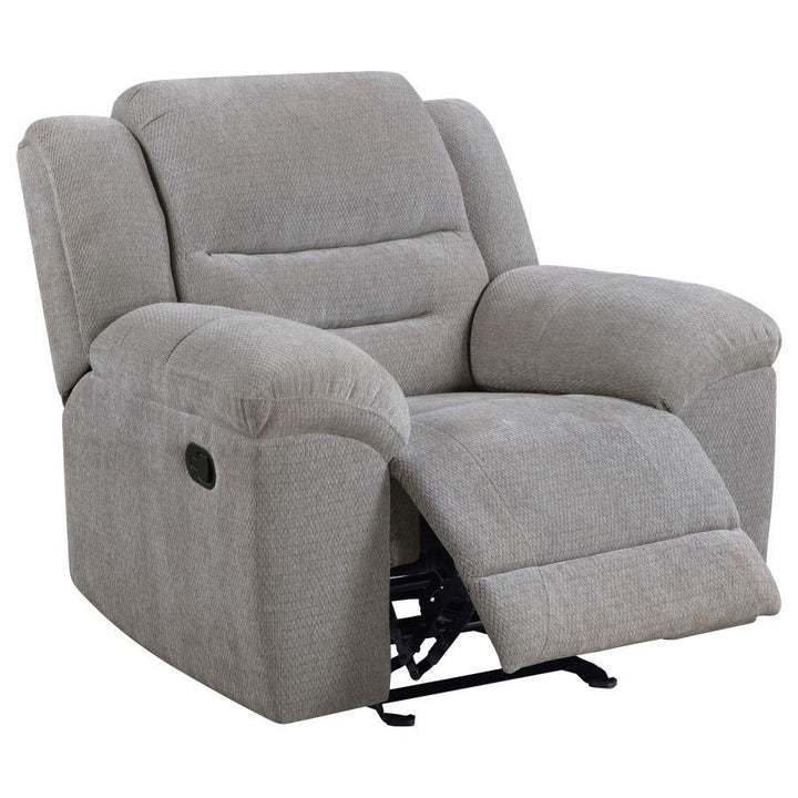 Gilson - 3 Piece Chenille Upholstered Sofa Set - Gray 3 - Piece Living Room Set modern furniture Contempo Furniture