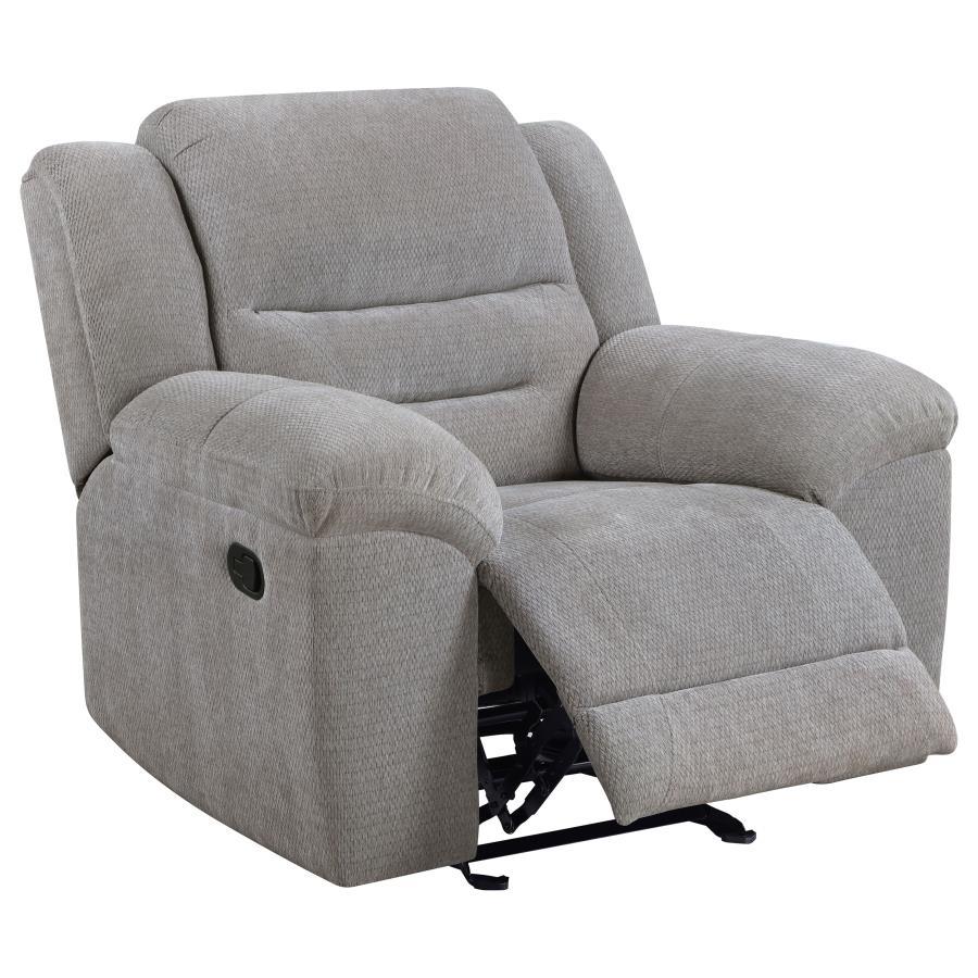 Gilson - 3 Piece Chenille Upholstered Sofa Set - Gray 3 - Piece Living Room Set modern furniture Contempo Furniture