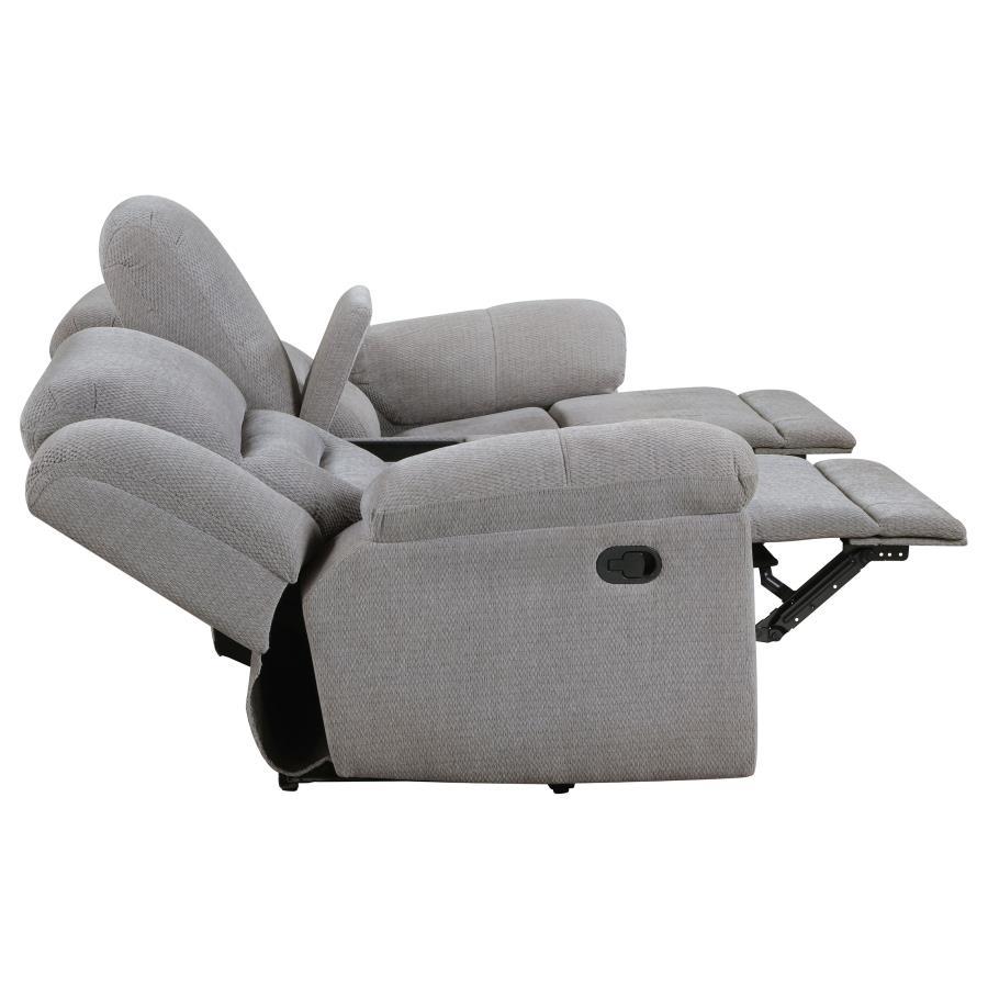 Gilson - 3 Piece Chenille Upholstered Sofa Set - Gray 3 - Piece Living Room Set modern furniture Contempo Furniture