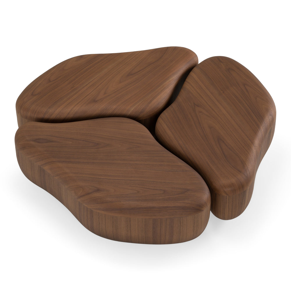 Gimbal - Modern 3-Piece Walnut Coffee Table