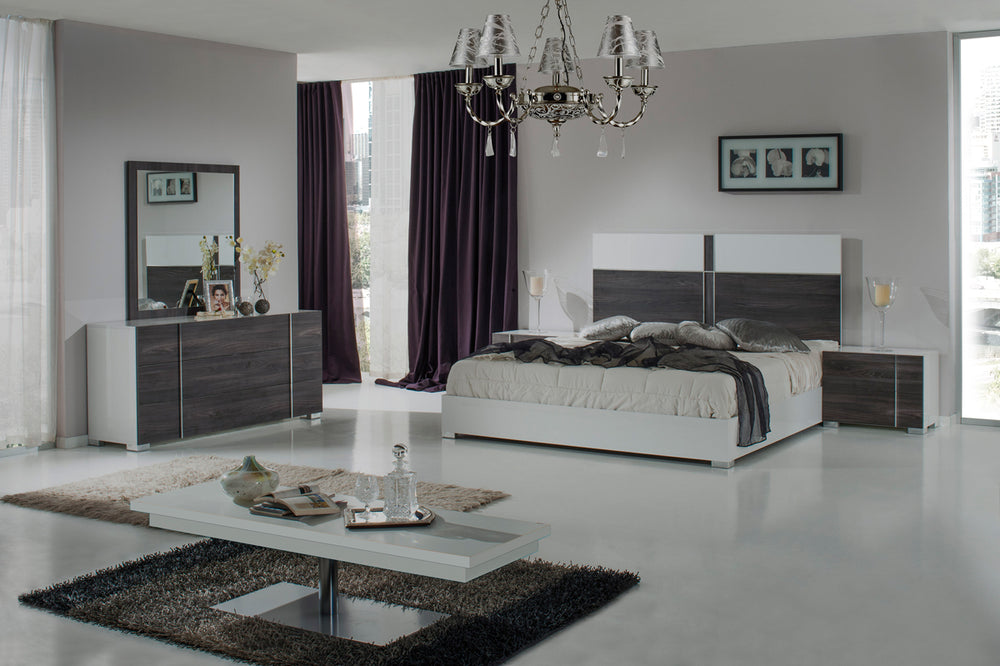 Corrado Italian Modern Grey Mirror - View 2