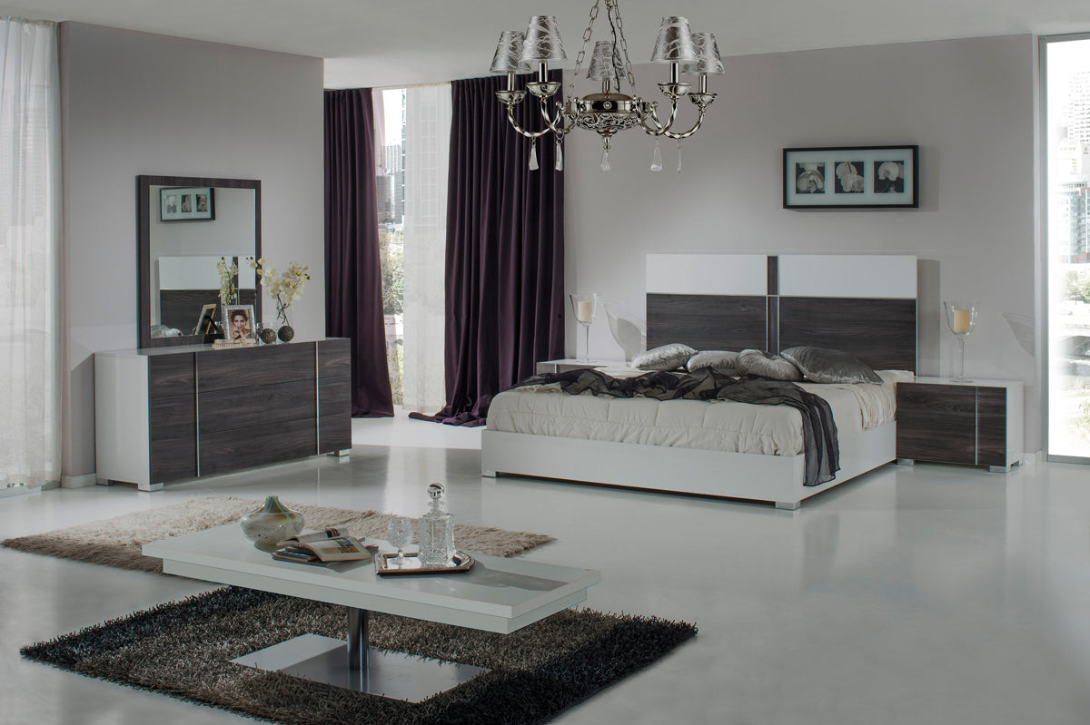 Corrado Italian Modern Grey Mirror - View 2