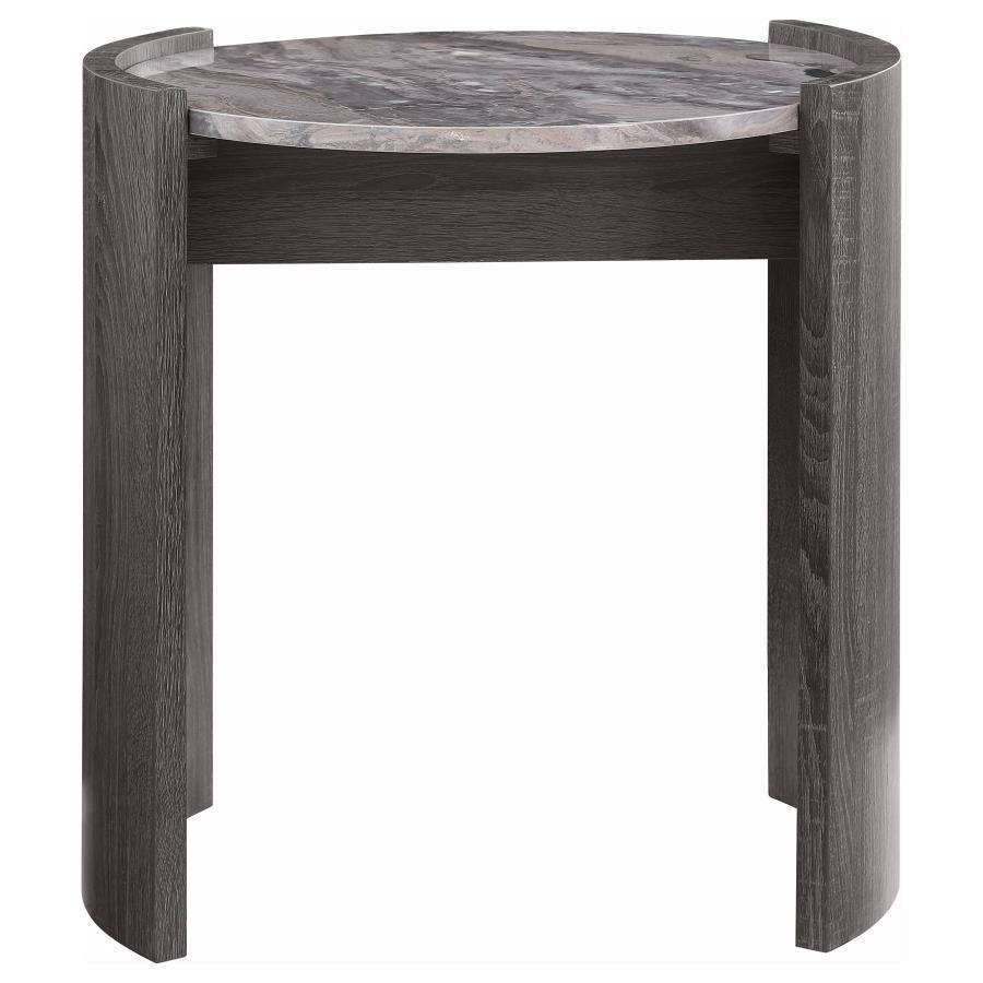 Gladstone - 3 Piece Coffee And End Table Set - Distressed Gray Table Set modern furniture Contempo Furniture
