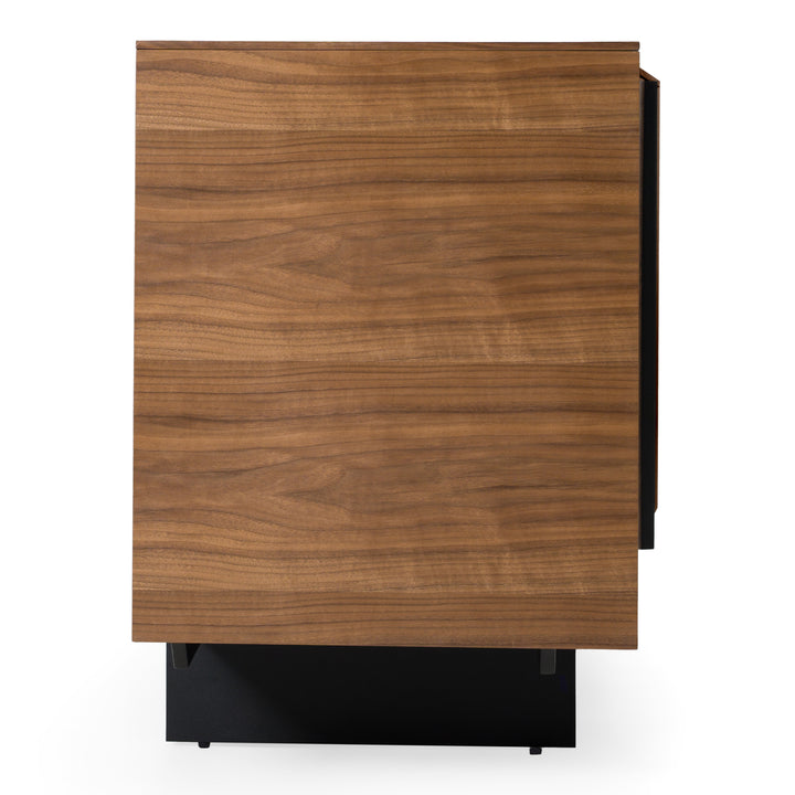 Glencoe - Modern Walnut &amp; Grey Glass Buffet