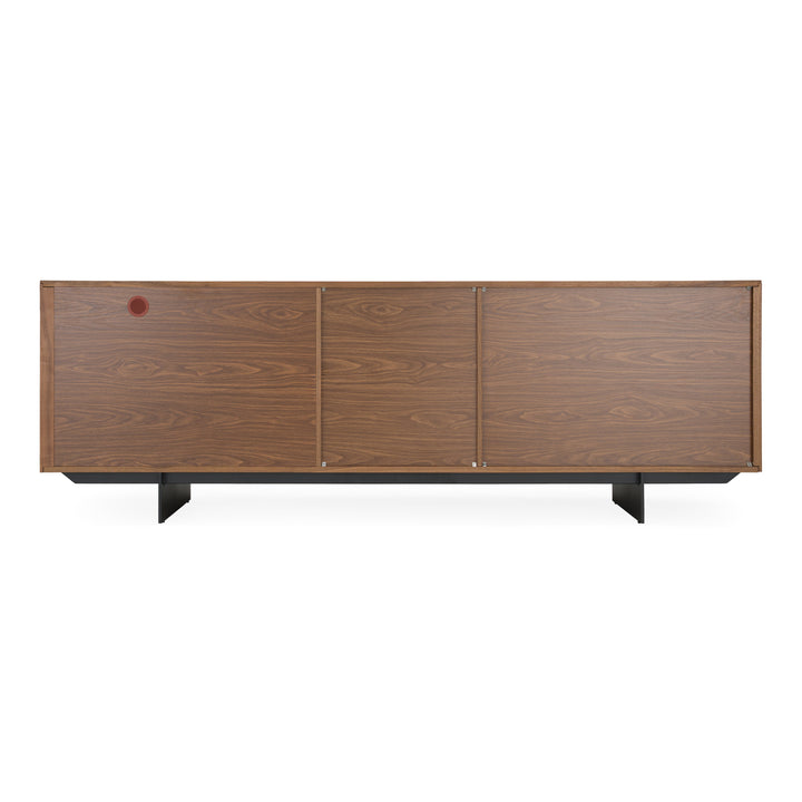 Glencoe - Modern Walnut &amp; Grey Glass Buffet