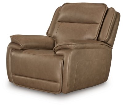 Glencroft Power Recliner - Light Brown Reclining Chair modern furniture Contempo Furniture