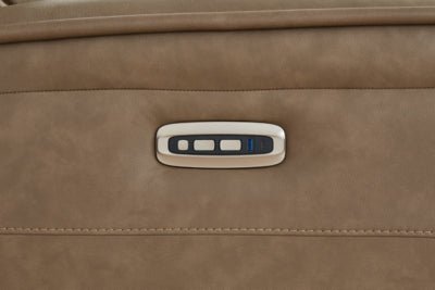 Glencroft Power Recliner - Light Brown Reclining Chair modern furniture Contempo Furniture