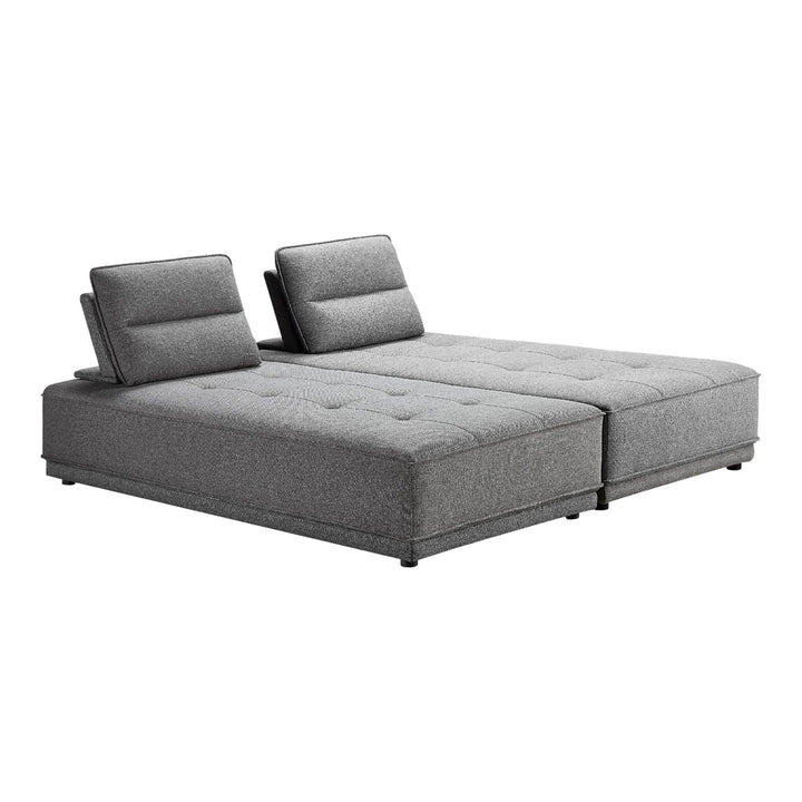 Glendale - Modern Grey Fabric Modular Sectional Sofa