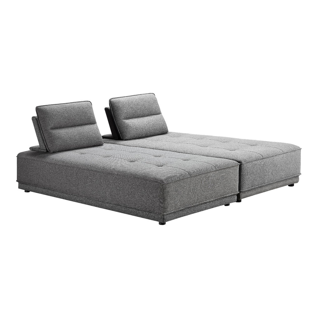 Glendale - Modern Grey Fabric Modular Sectional Sofa