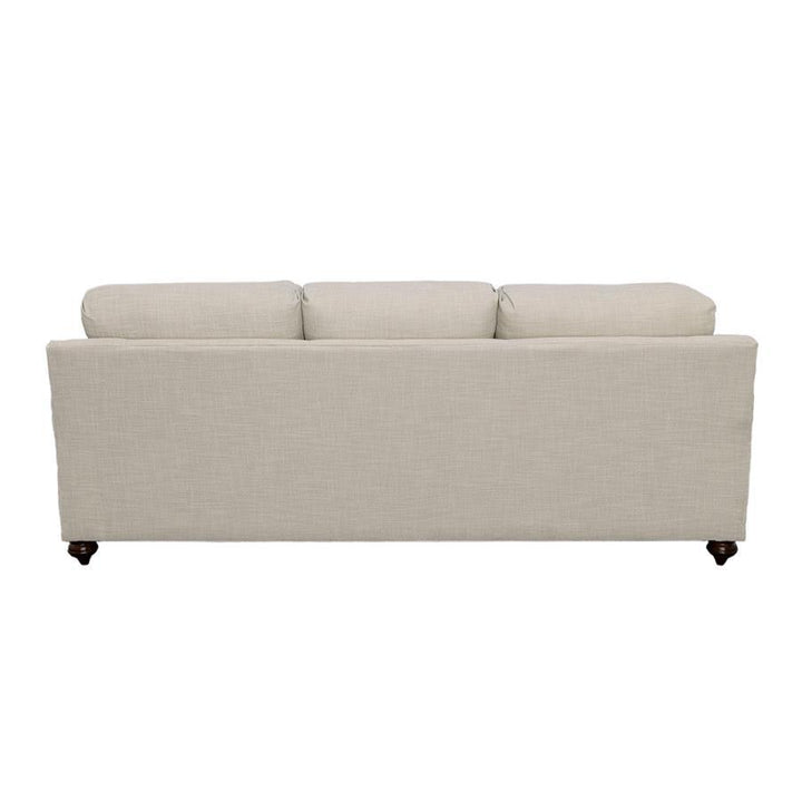 Glenn - Upholstered English Arm Sofa - Light Gray And Blue Stationary Sofa modern furniture Contempo Furniture