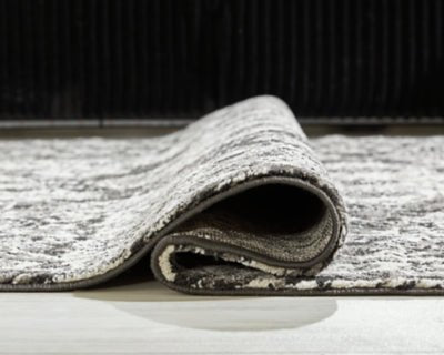 Glennisman Large Rug - Black Area Rug modern furniture Contempo Furniture