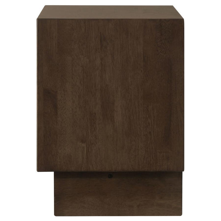 Glenwood - 2 - Drawer Nightstand Bedside Table - Warm Brown Accent Nightstand modern furniture Contempo Furniture